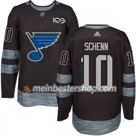 St. Louis Blues Brayden Schenn 10 1917-2017 100th Anniversary Adidas Schwarz Trikot Authentic - Herren